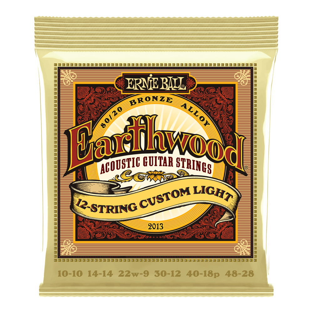ERNIE BALL <br>#2013 Earthwood 12-String Custom Light 80/20 10-48