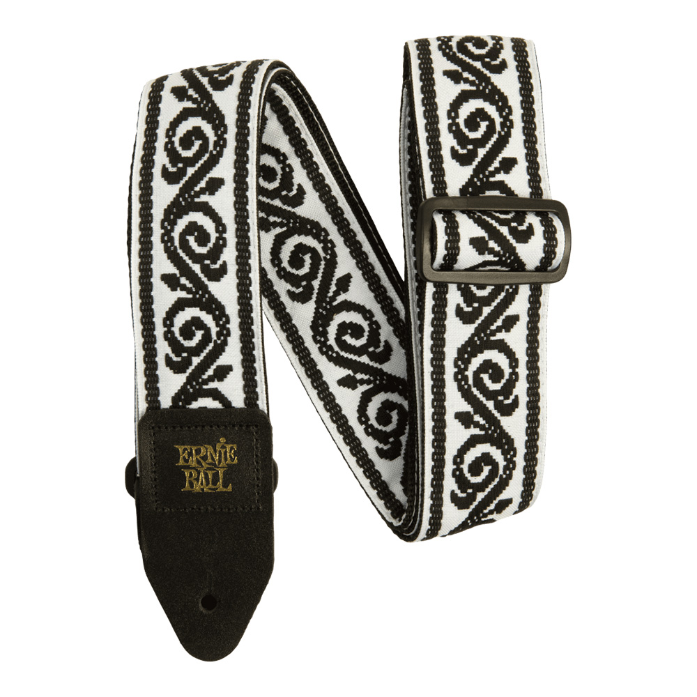 ERNIE BALL <br>#5342 Black Vine Jacquard Strap