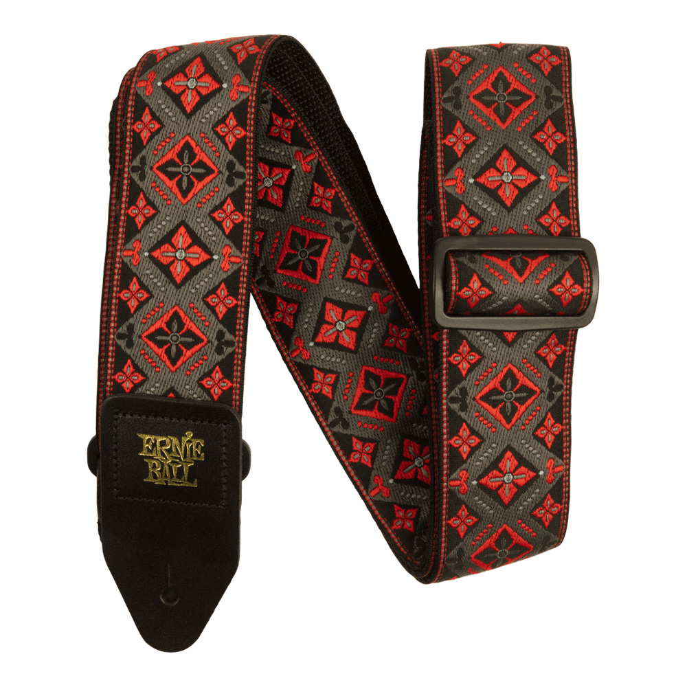 ERNIE BALL <br>#5346 Red King Jacquard Strap