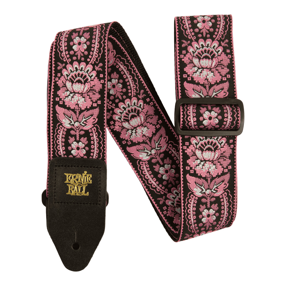 ERNIE BALL <br>#5347 Pink Orleans Jacquard Strap