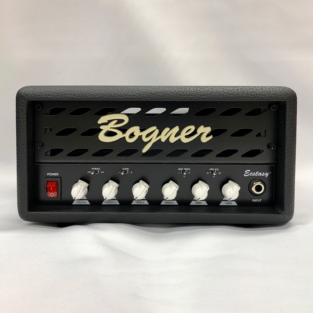 Bogner <br>Ecstasy Mini Head Black Tolex/Metal Grill [White Knobs]