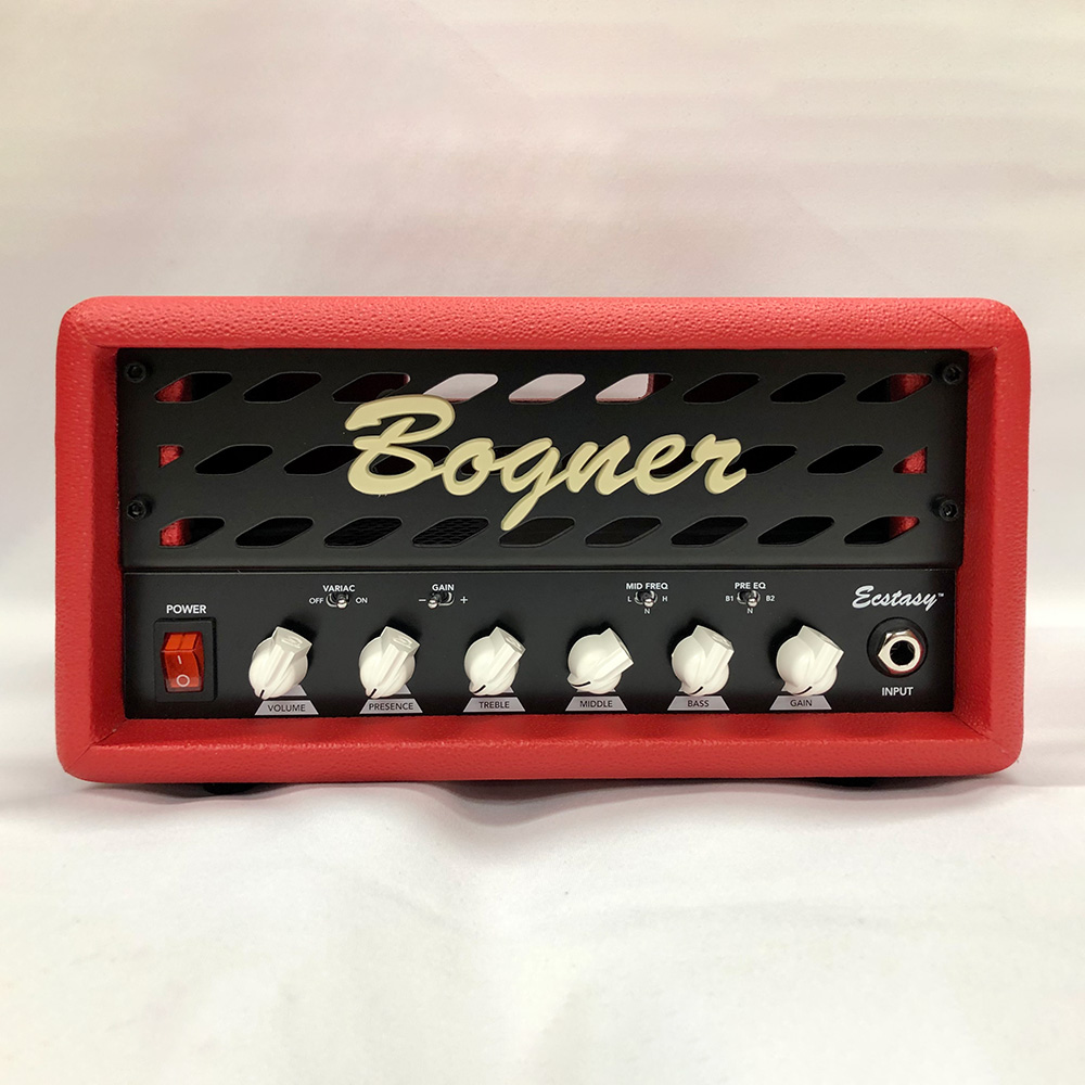 Bogner <br>Ecstasy Mini Head Red Tolex/Metal Grill [White Knobs]