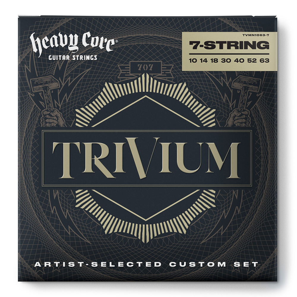 Jim Dunlop <br>Trivium String Lab Series Guitar Strings | 7-Strings 10-63  [TVMN10637]