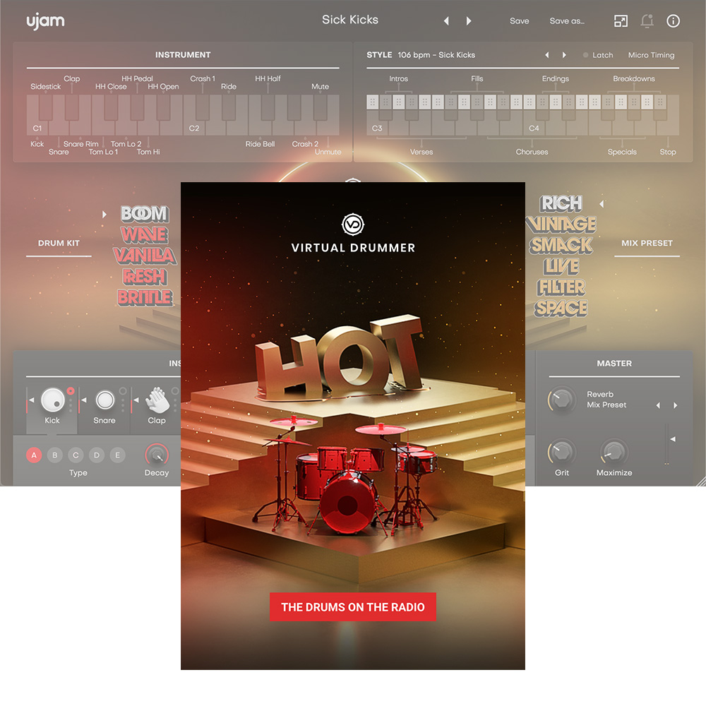 UJAM <br>Virtual Drummer HOT