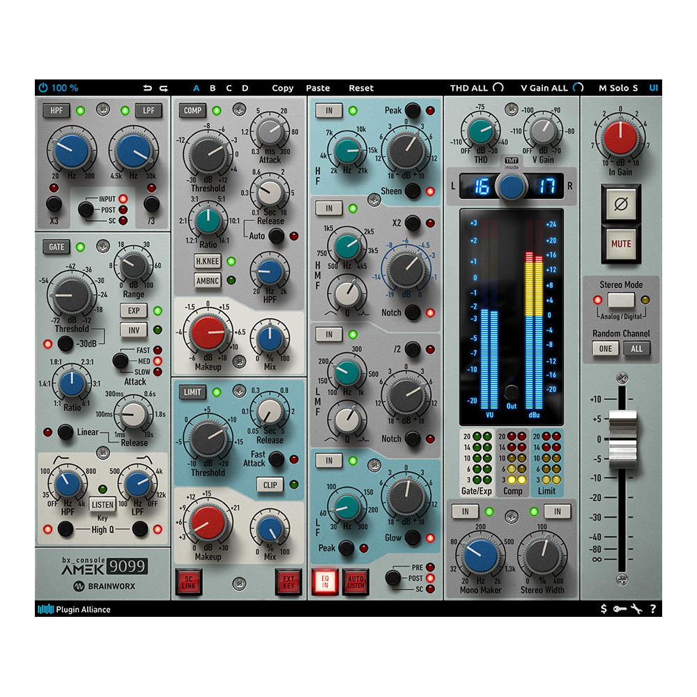 Plugin Alliance <br>Brainworx bx_console AMEK 9099