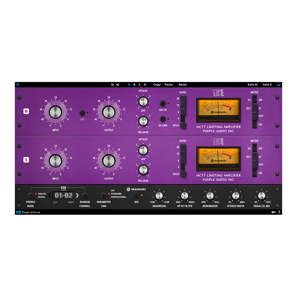 Plugin Alliance <br>Purple Audio MC77
