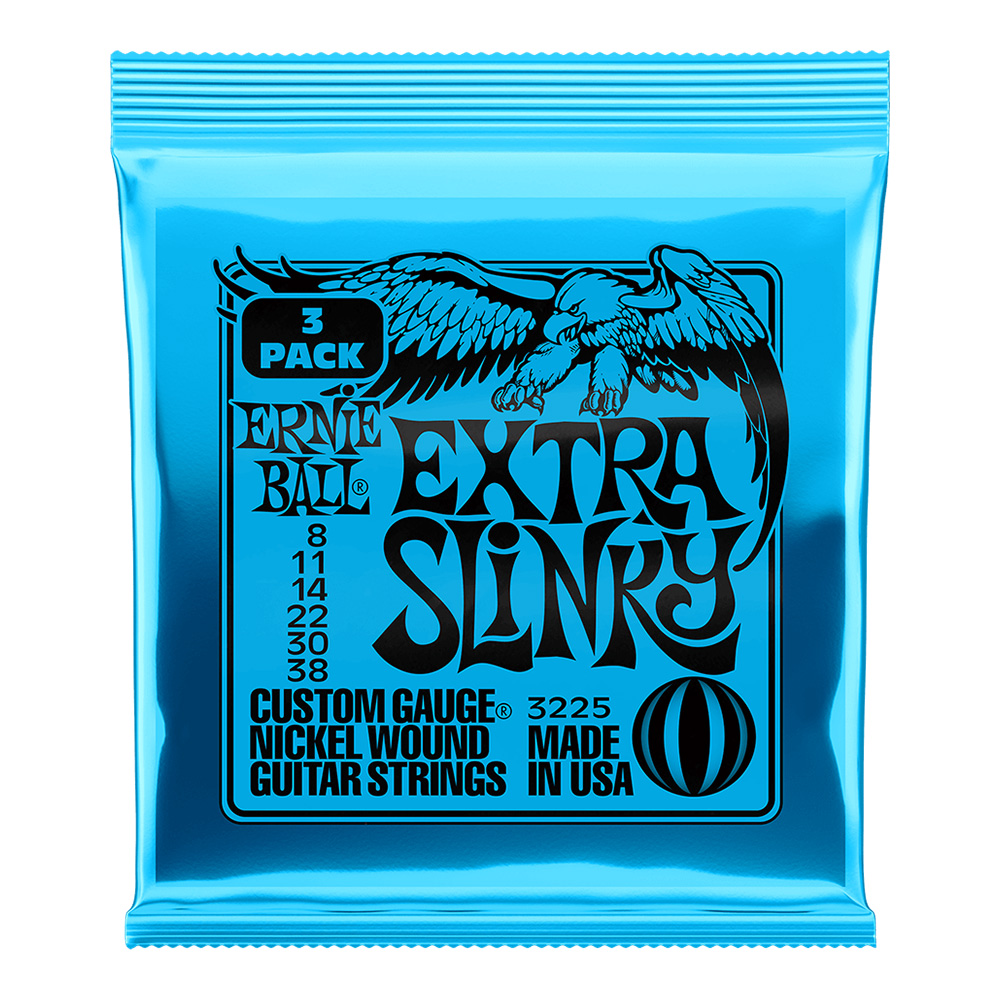 ERNIE BALL <br>#3225 Extra Slinky Nickel Wound 40-95 [3 Pack]