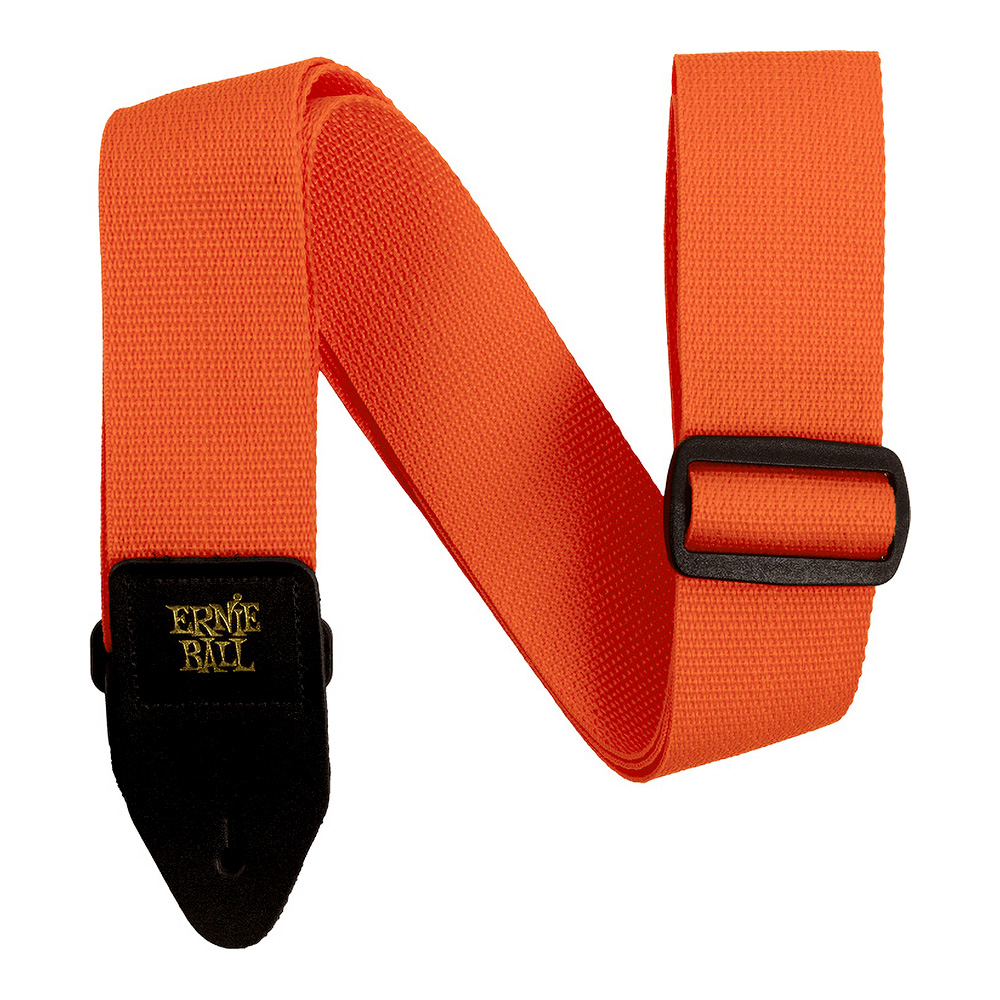 ERNIE BALL <br>#5353 Orange & Black Polypro Guitar Strap