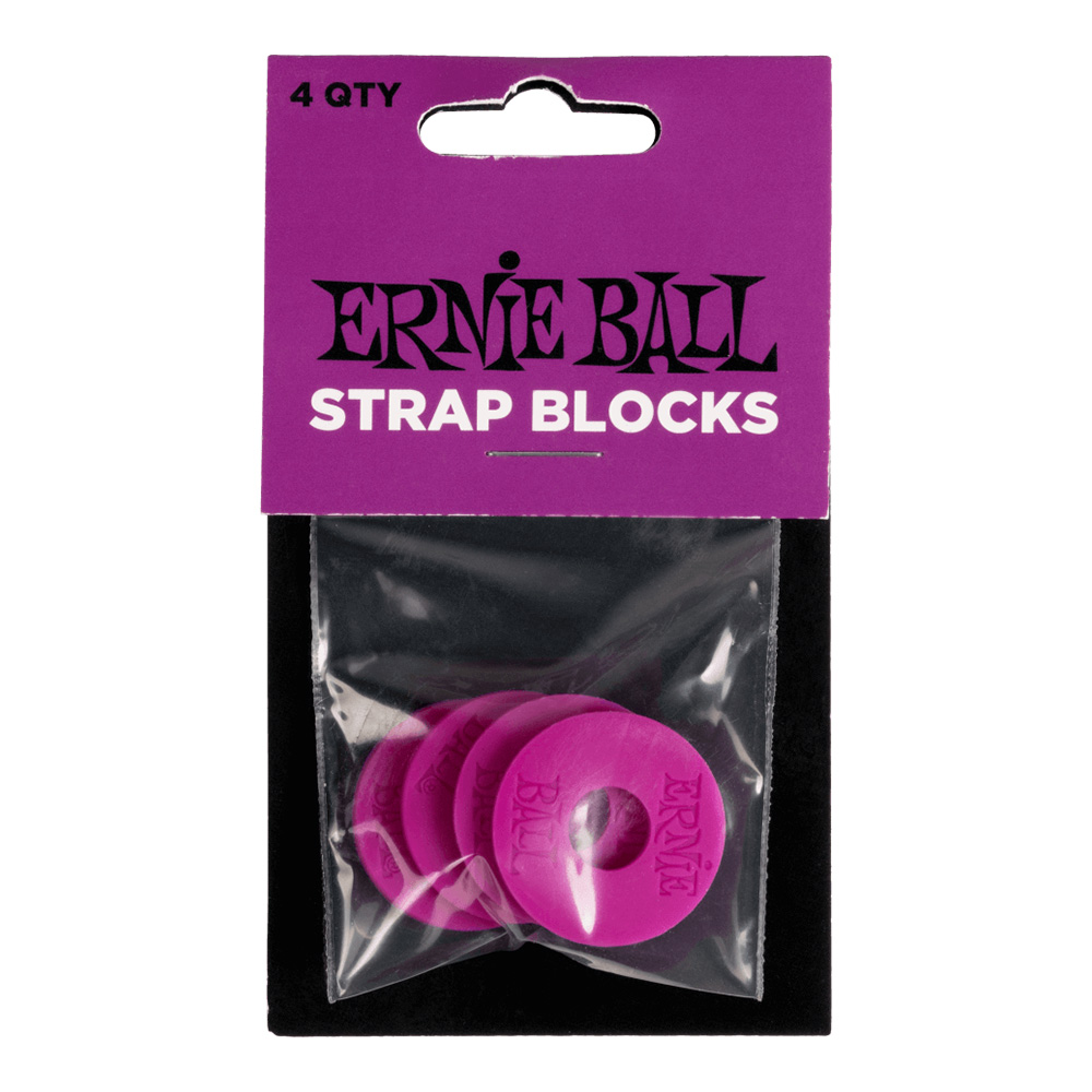 ERNIE BALL <br>#5618 Strap Blocks 4pk - Purple