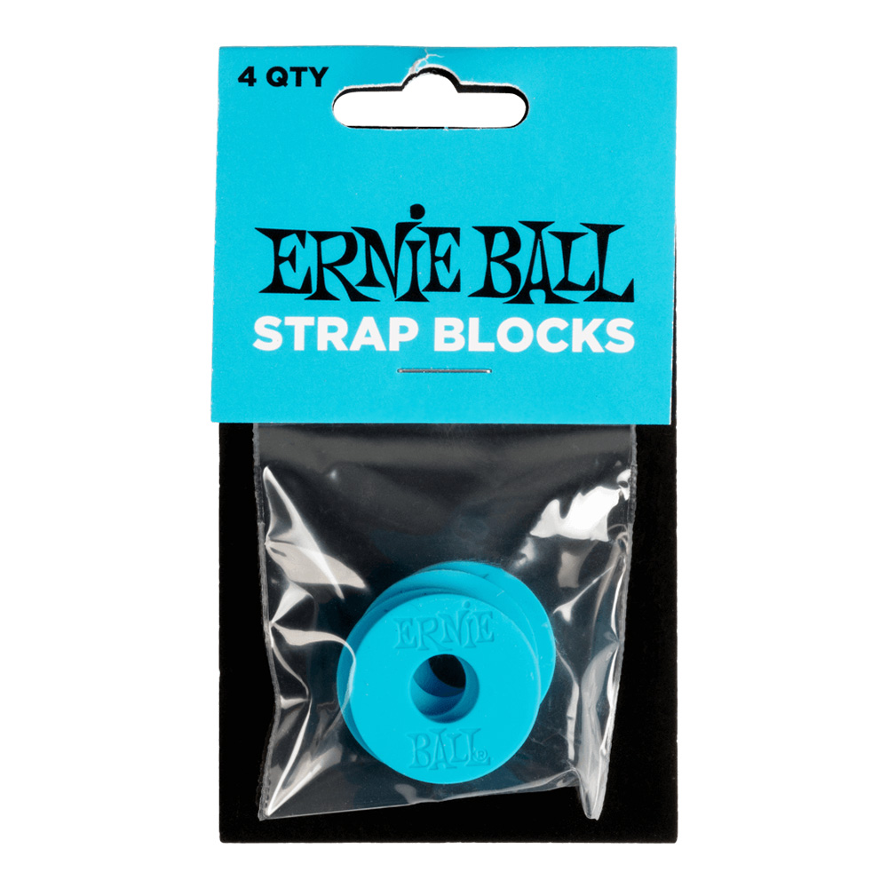 ERNIE BALL <br>#5619 Strap Blocks 4pk - Blue