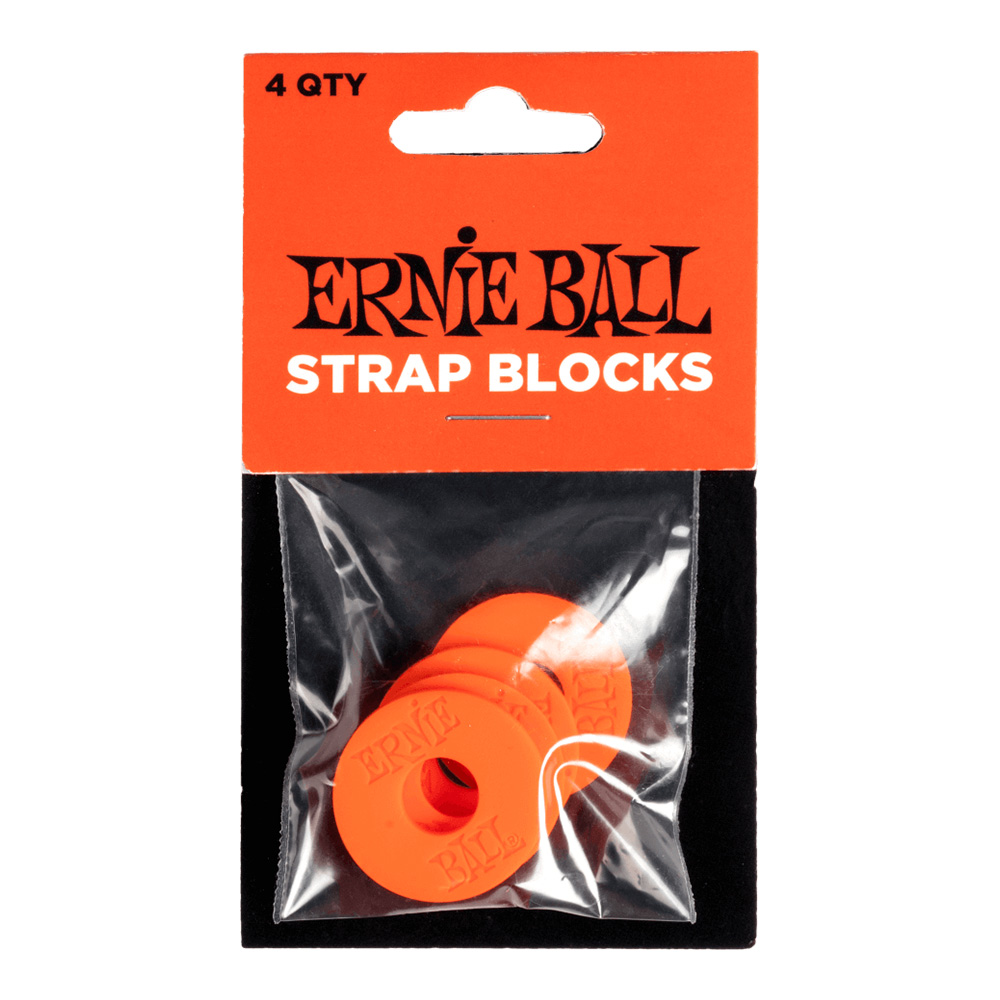 ERNIE BALL <br>#5620 Strap Blocks 4pk - Red