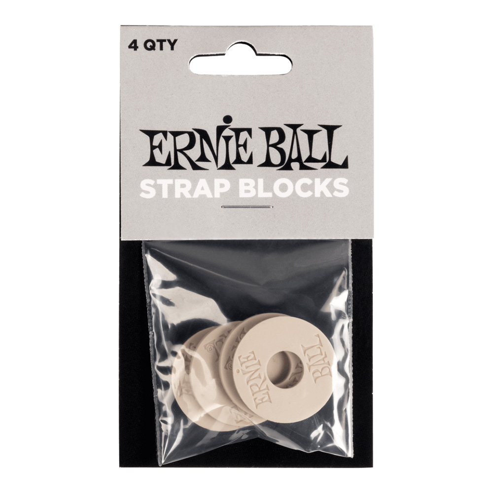 ERNIE BALL <br>#5625 Strap Blocks 4pk - Gray