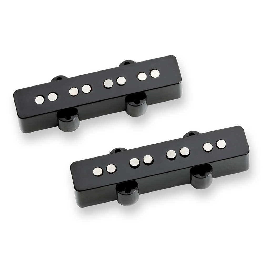 Seymour Duncan <br>Heavy Weather Jazz Bass Pickup Set - Black No Logo [HEAVY WEATHER set No-Logo BLK]