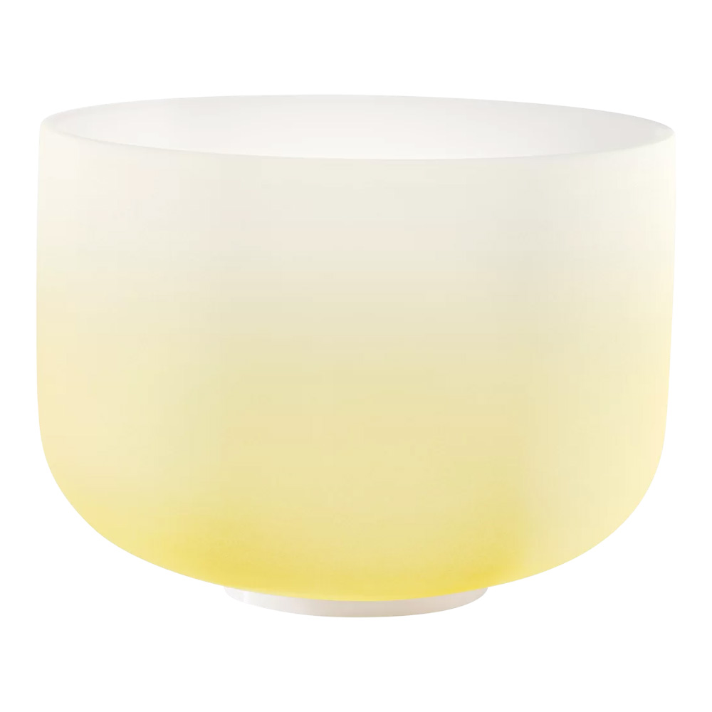 MEINL Sonic Energy <br>12" Color-Frosted Crystal Singing Bowl, Note E, Navel Chakra [CSBC12E]