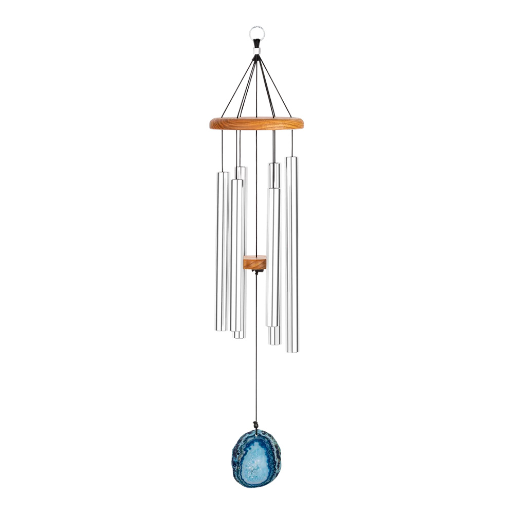 MEINL <br>Blue Agate Meditation Chime 29" / 73 cm, 432 Hz, Silver [BAMC29S]