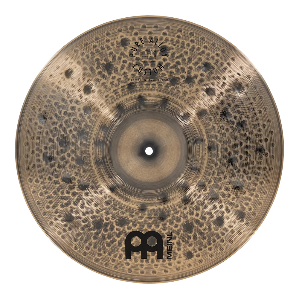 MEINL <br>18" Pure Alloy Custom Extra Thin Hammered Crash [PAC18ETHC]