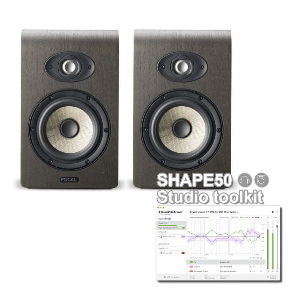 FOCAL Professional + Sonarworks <br>SHAPE 50 Studio Toolkit