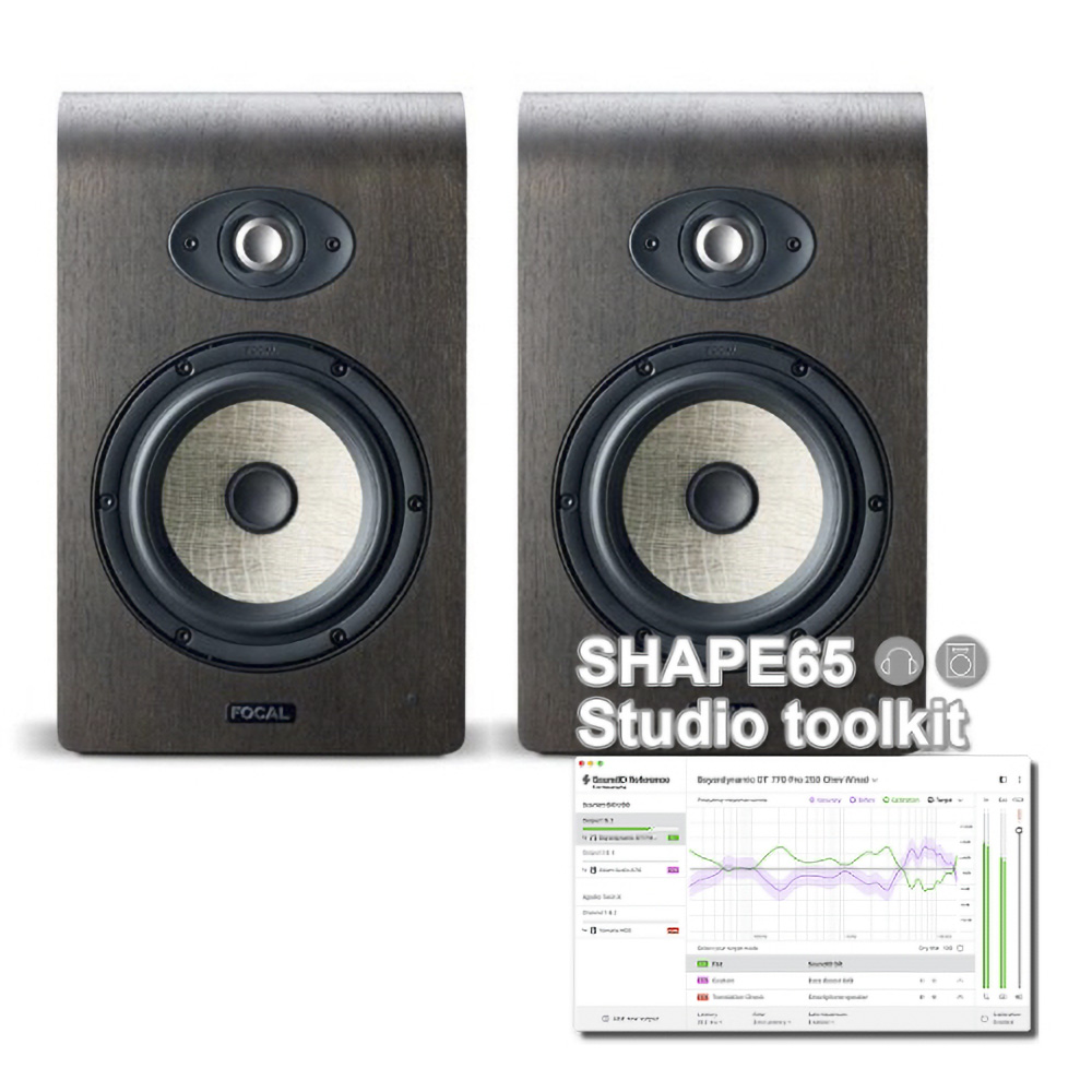 FOCAL Professional + Sonarworks <br>SHAPE 65 Studio Toolkit