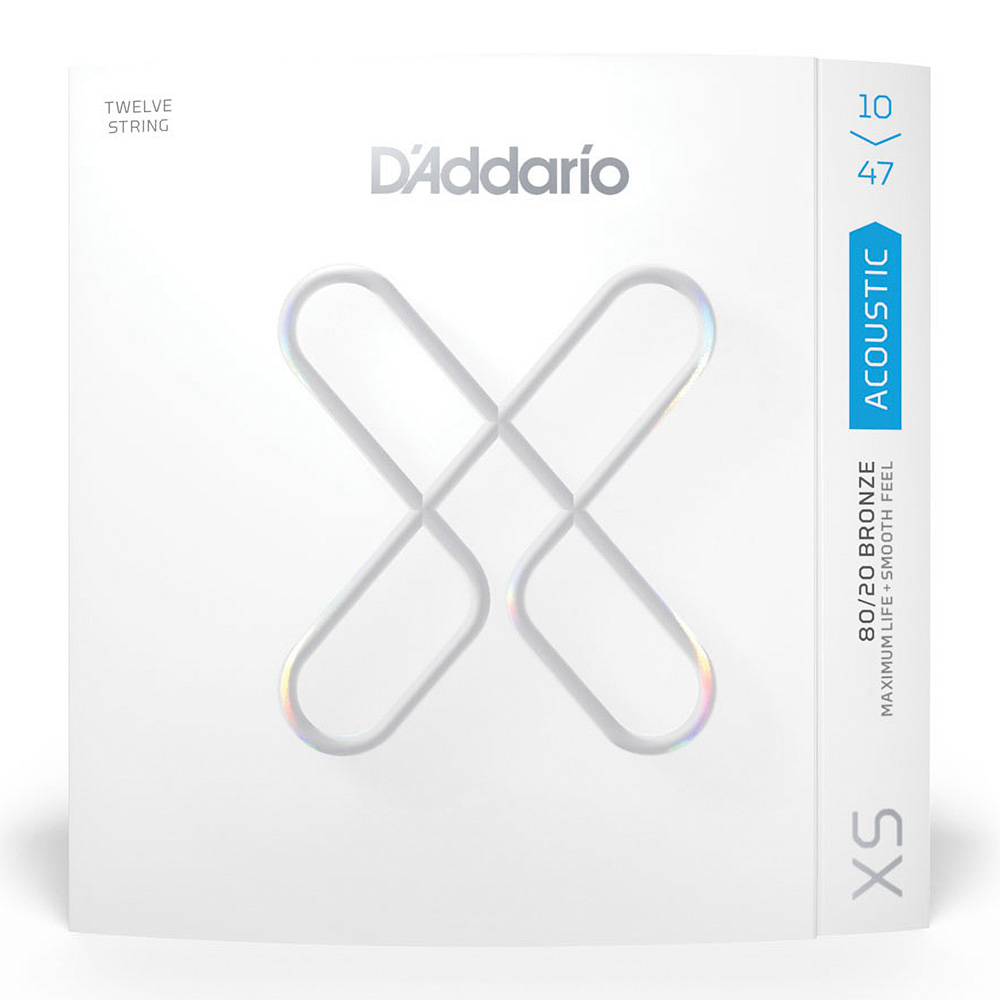 D'Addario <br>XSABR1047-12 [XS 80/20 Bronze, Light 12-String 10-47]