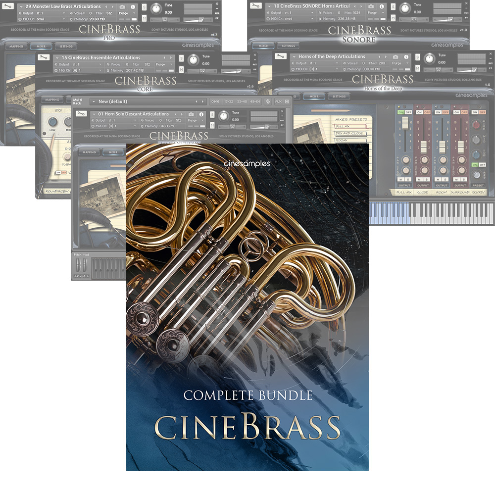 Cinesamples <br>CineBrass Complete Bundle