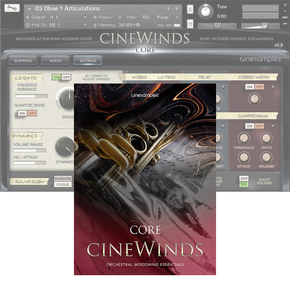 Cinesamples <br>CineWinds Core