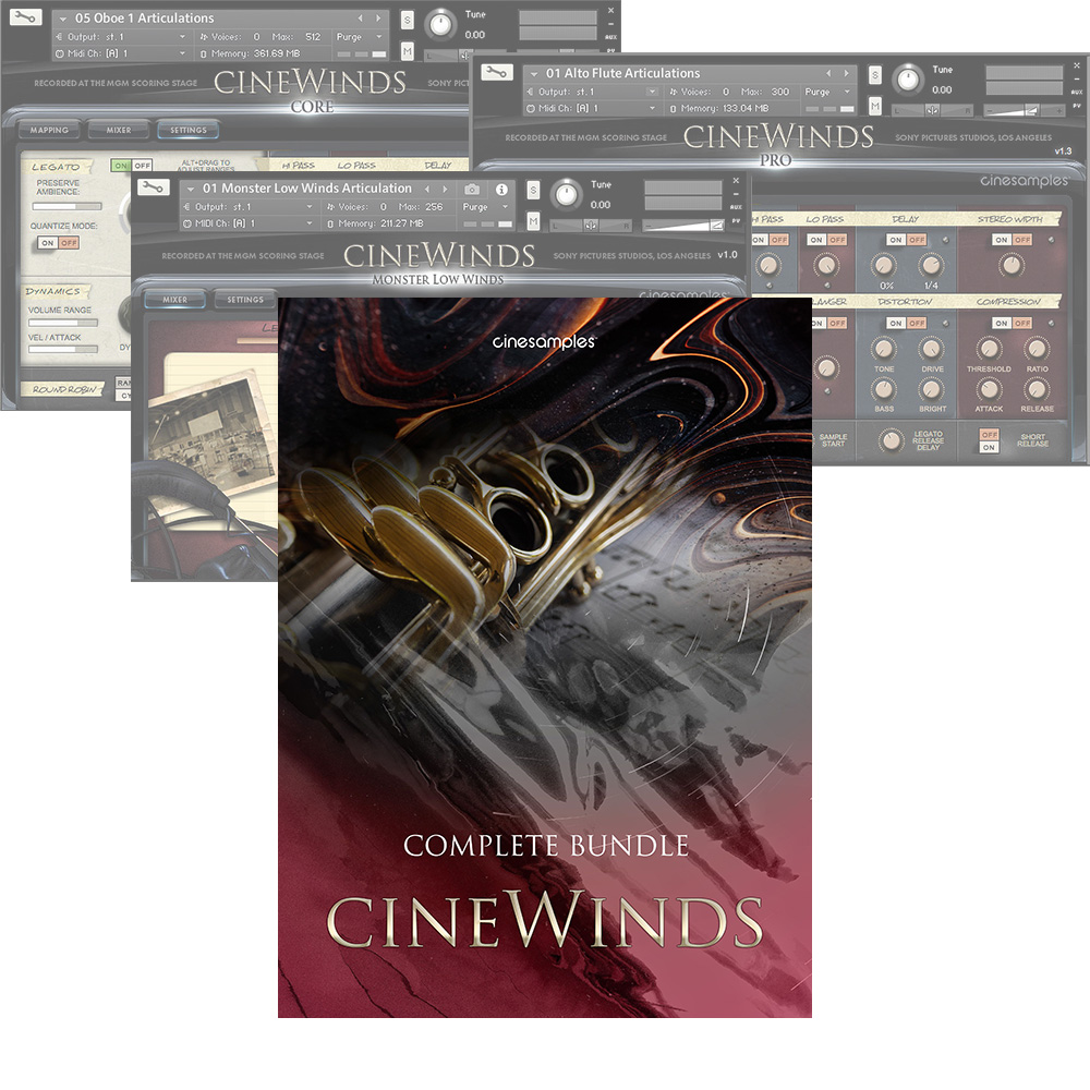 Cinesamples <br>CineWinds Complete Bundle