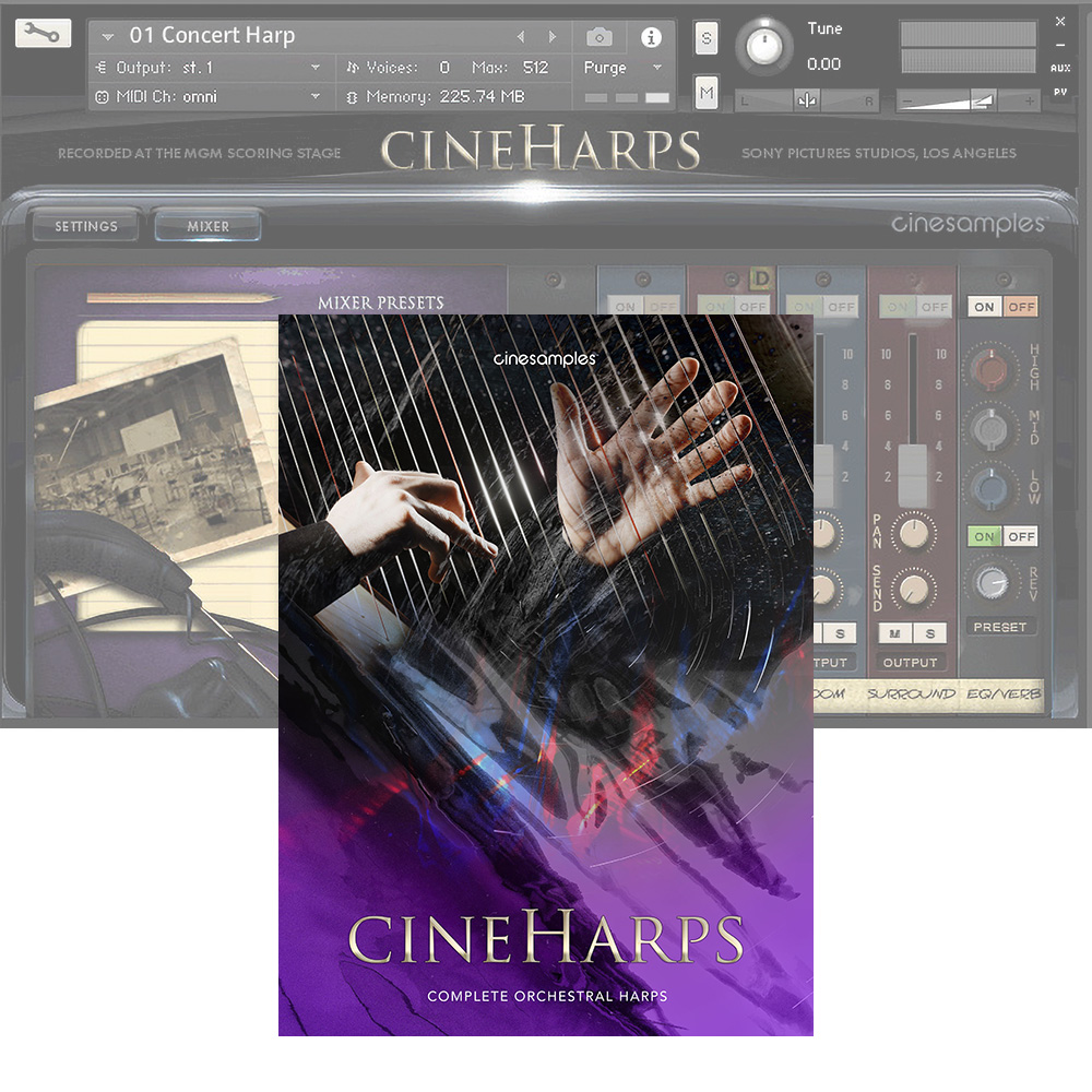 Cinesamples <br>CineHarps