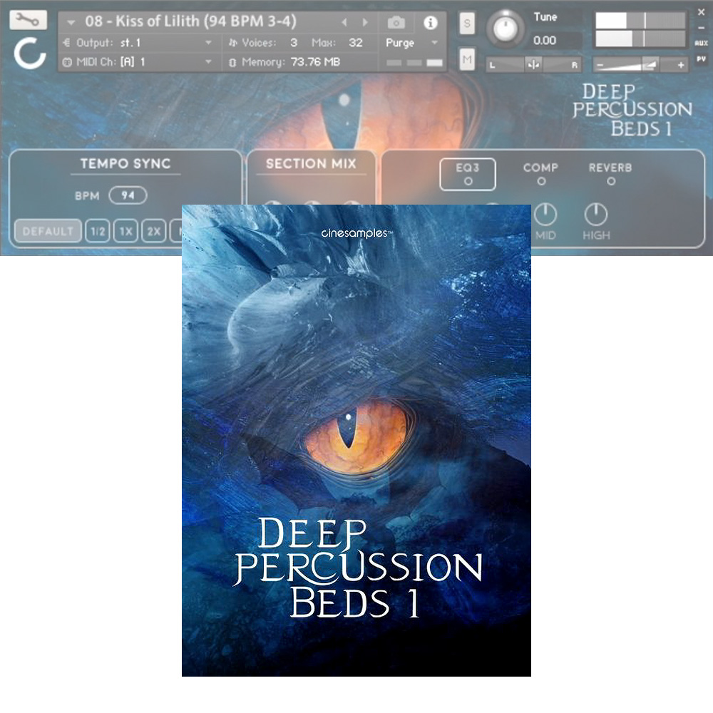 Cinesamples <br>Deep Percussion Beds 1