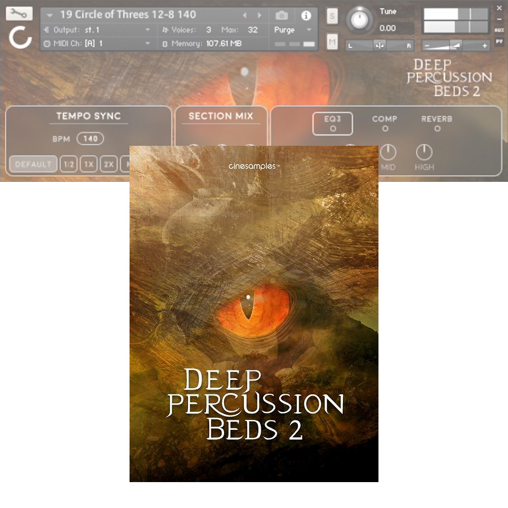 Cinesamples <br>Deep Percussion Beds 2