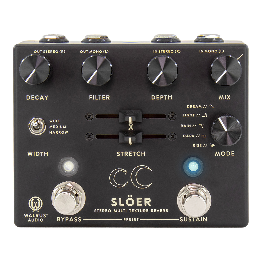 WALRUS AUDIO <br>Sl&#246;er Stereo Ambient Reverb [WAL-SLOER #BK]