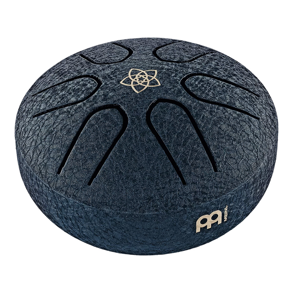 MEINL <br>3" Pocket Steel Tongue Drum, A Major, Venus Flower, Navy Blue [PSTD2NBVF]