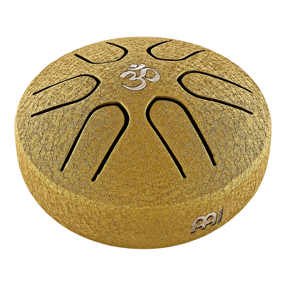 MEINL <br>3" Pocket Steel Tongue Drum, A Major, OM, Gold [PSTD3GOM]