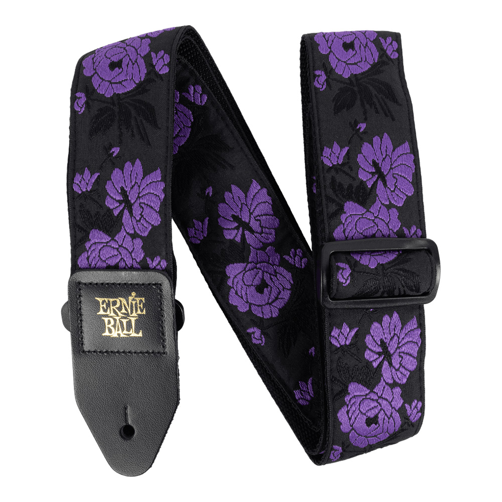 ERNIE BALL <br>#5359 Classic Jacquard Guitar Strap/Bass Strap - Lavender Rose