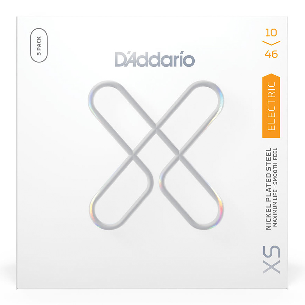 D'Addario <br>XSE1046-3P [XS Nickel Round Wound, Regular Light 10-46][3pack]