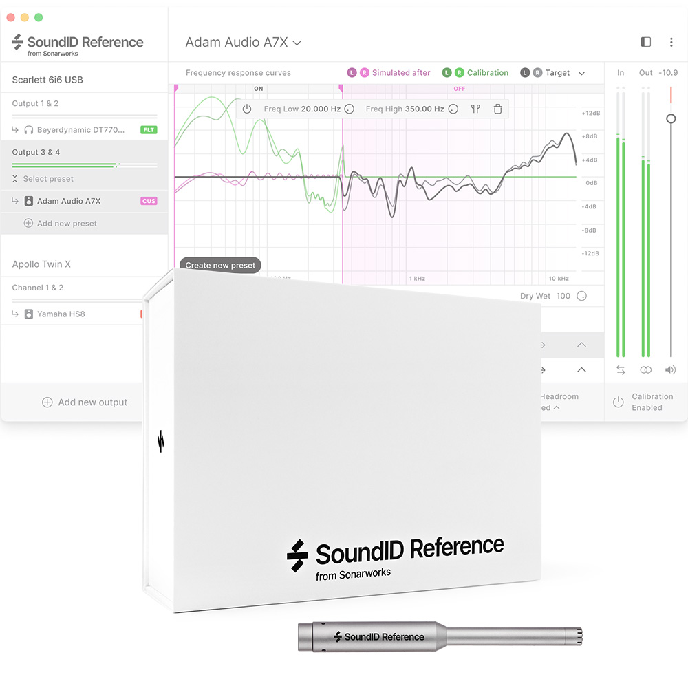 Sonarworks <br>SoundID Reference for Speakers & Headphones with Measurement Microphone pbP[W