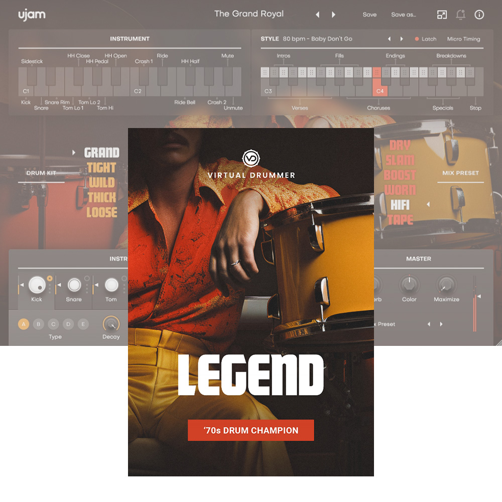 UJAM <br>Virtual Drummer LEGEND