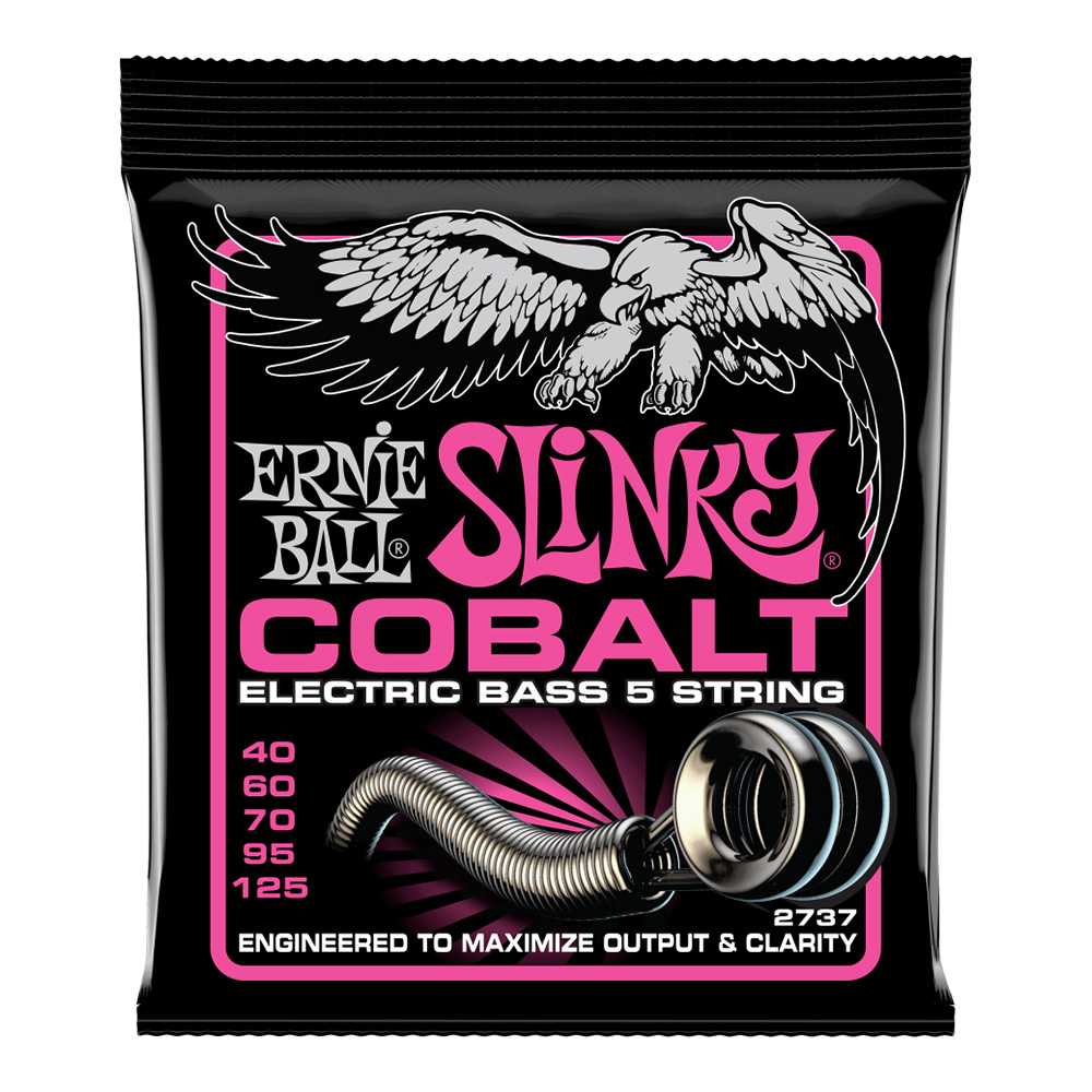 ERNIE BALL <br>#2737 Super Slinky Cobalt 5-String 40-125