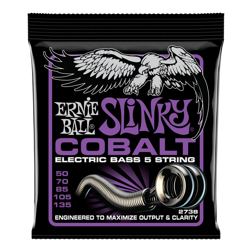 ERNIE BALL <br>#2738 Power Slinky Cobalt 5-String 50-135