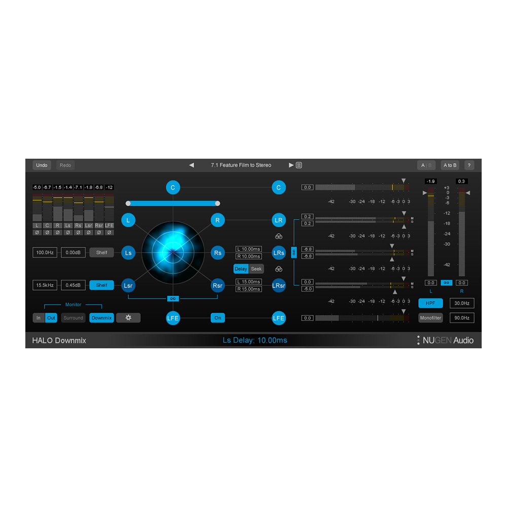 NUGEN Audio <br>Halo Downmix 3D Immersive extension (requires Halo Downmix)