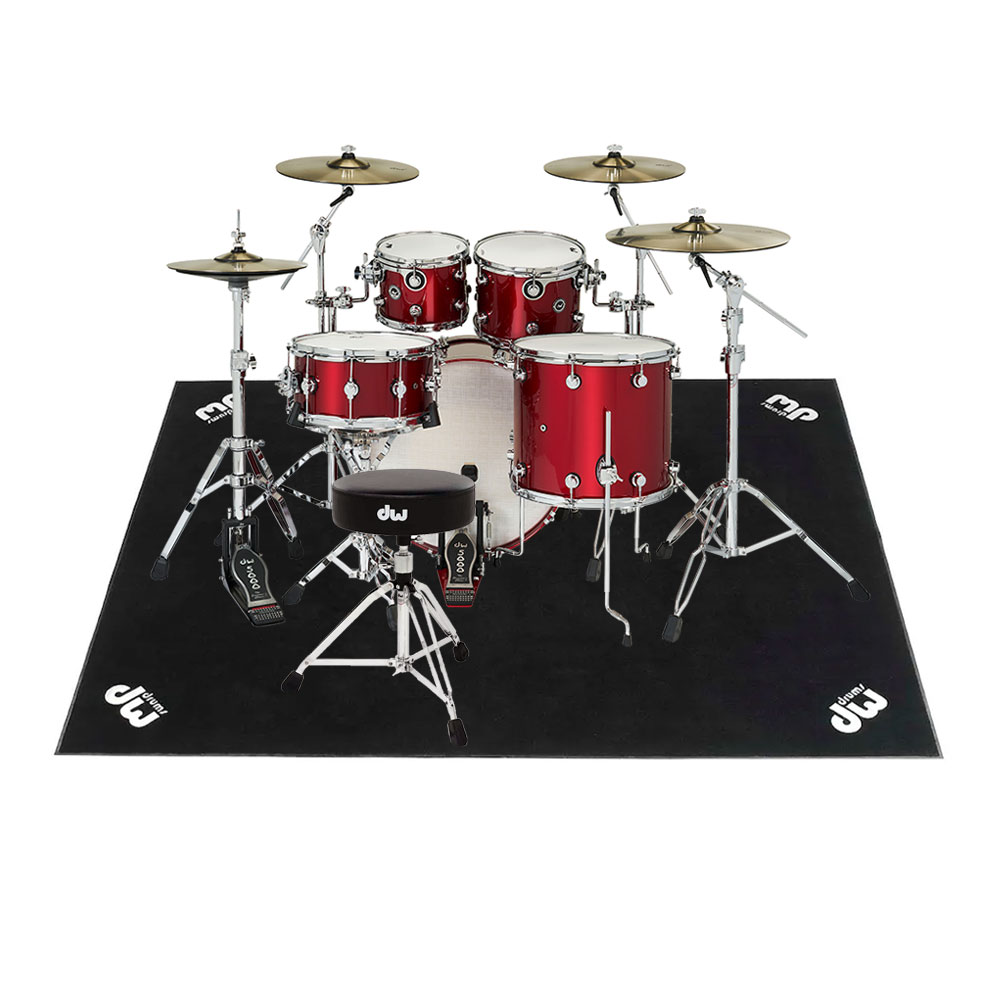 dw <br>DWe 5-Piece Complete Bundle Kit Black Cherry Metallic Lacquer Plus set