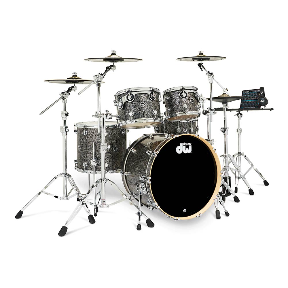 dw <br>DWe 5-Piece Complete Bundle Kit Black Galaxy FinishPly&#8482;