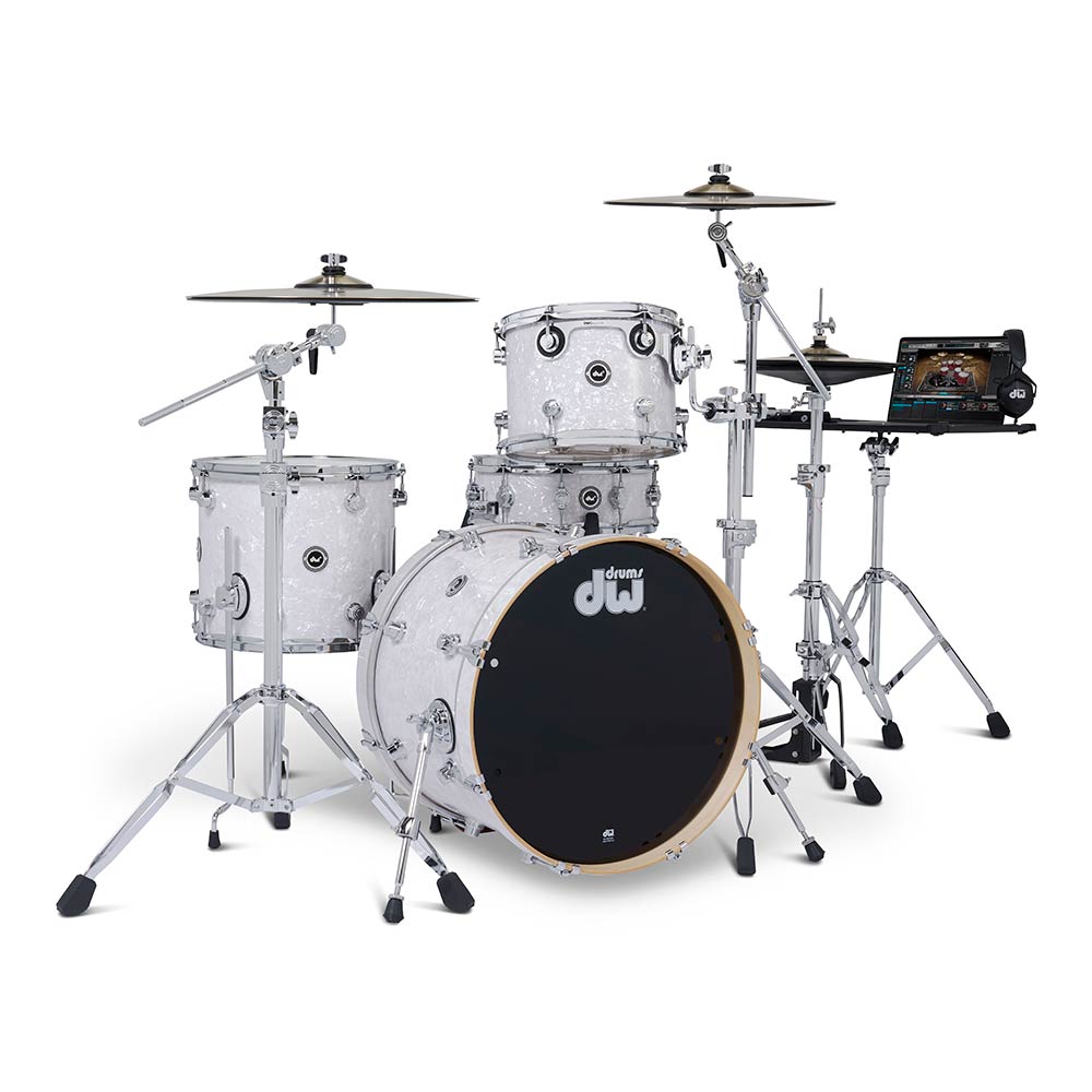 dw <br>DWe 4-Piece Complete Bundle Kit White Marine Pearl FinishPly&#8482;