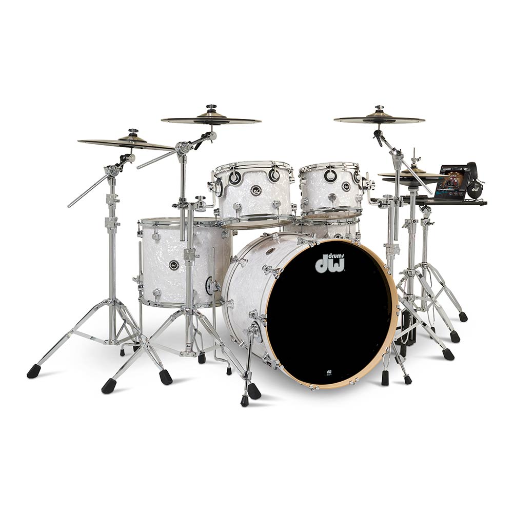 dw <br>DWe 5-Piece Complete Bundle Kit White Marine Pearl FinishPly&#8482;