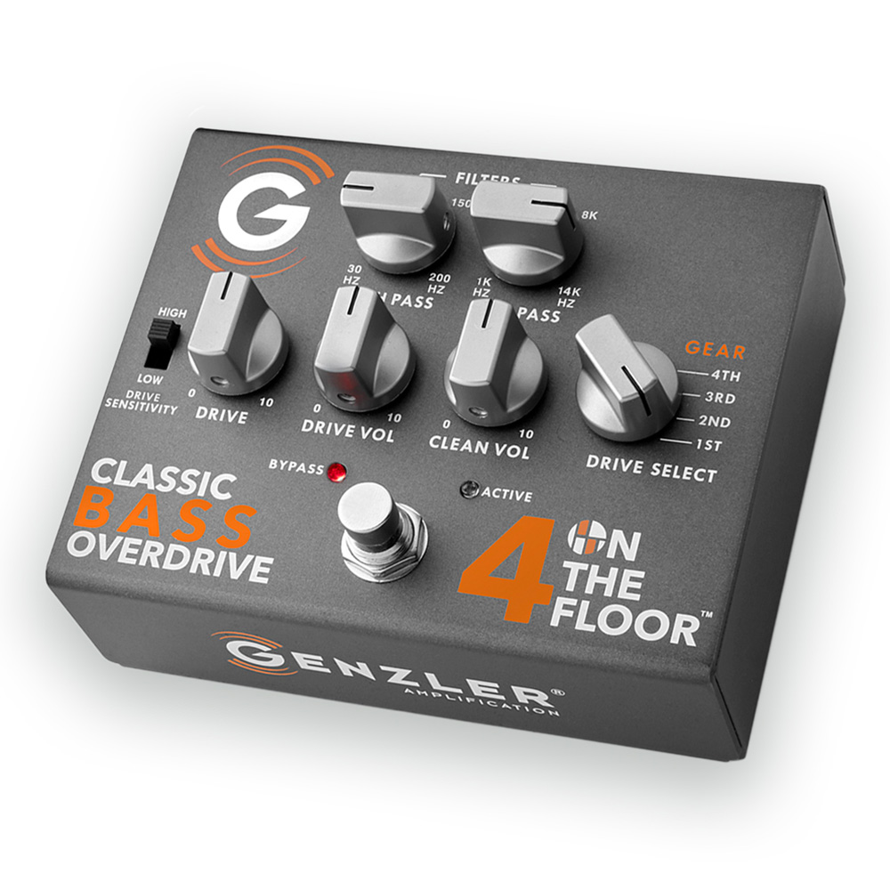 GENZLER <br>4 On The Floor Classic Bass Overdrive Pedal [4-OTF-PEDAL]