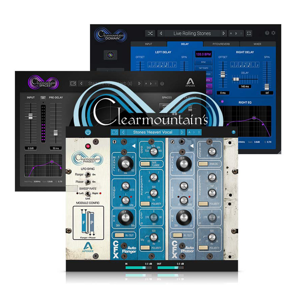 Apogee <br>Clearmountain Series Bundle Vol.1 (Clearmoutain's Domain, Phases & Spacesj