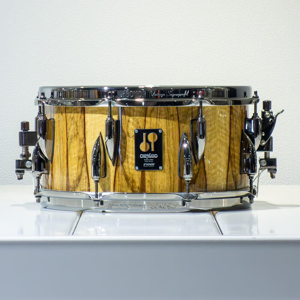 SONOR <br>Limited Edition One of a Kind Snare OOAK22-1365 SDW BL BLACK LIMBA