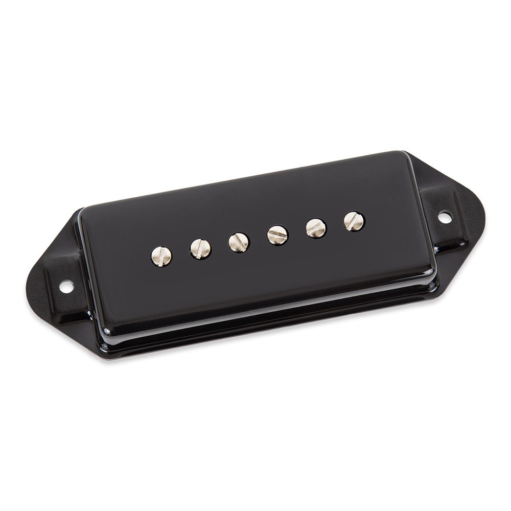 Seymour Duncan <br>Hot P90 Silencer Dog Ear - Bridge, Black