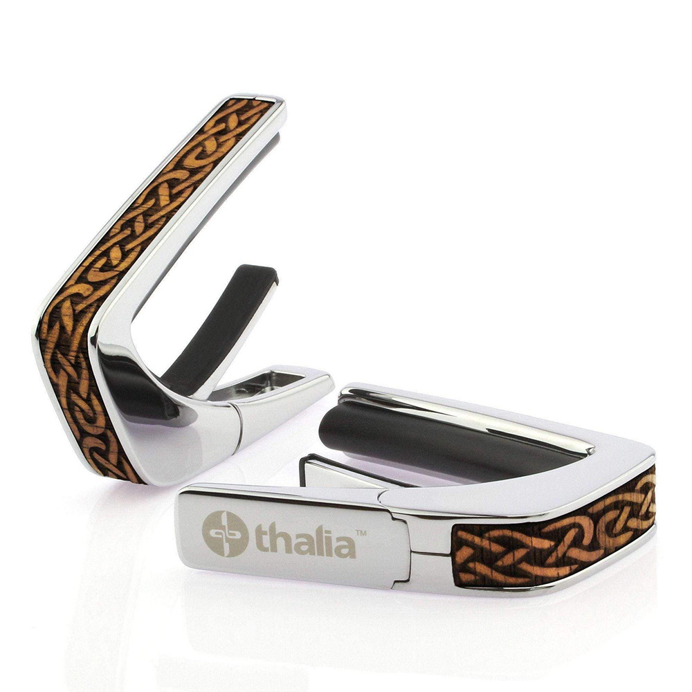 Thalia Capo <br>Engraved / Hawaiian Koa Celtic Knot / Chrome