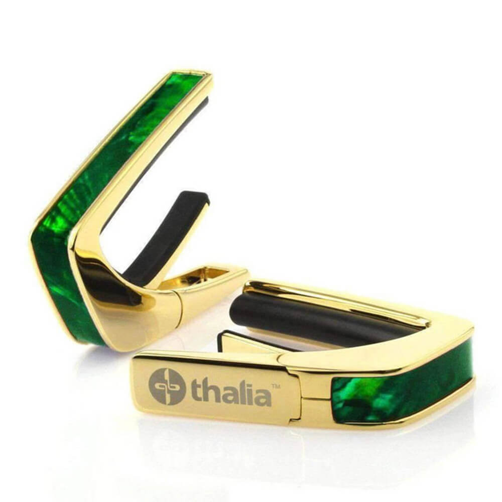 Thalia Capo <br>Exotic Shell / Green Angel Wing / 24K Gold