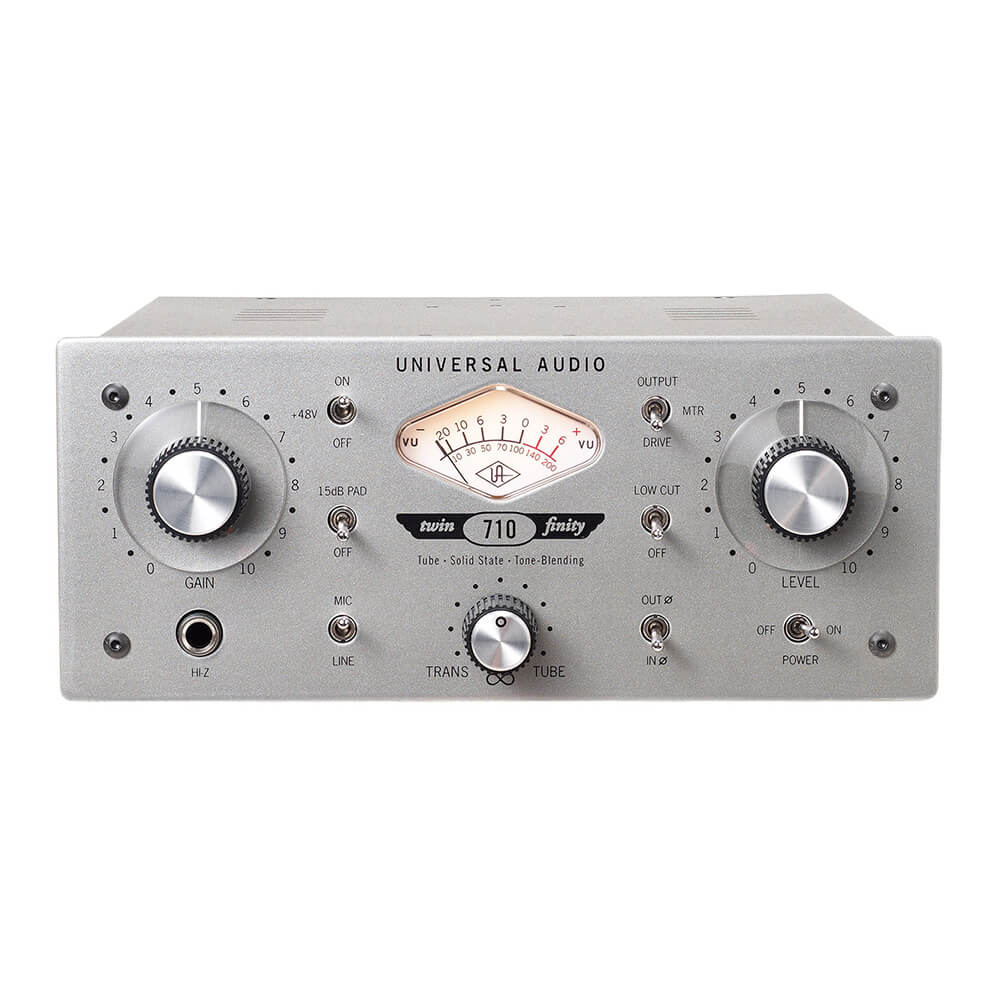 UNIVERSAL AUDIO <br>710 Twin-Finity Single Channel Tube and Solid State Mic Pre / DI
